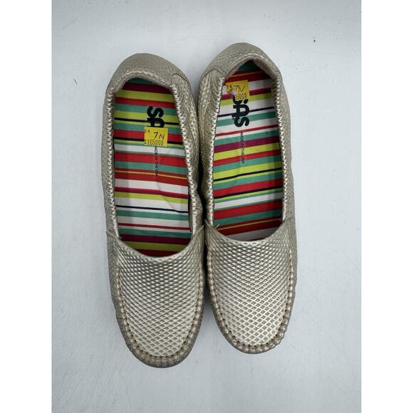 SAS SUNNY Women's NEW Slip On Loafer Gold US Size 7 Narrow (2810-069) - Picture 6 of 11